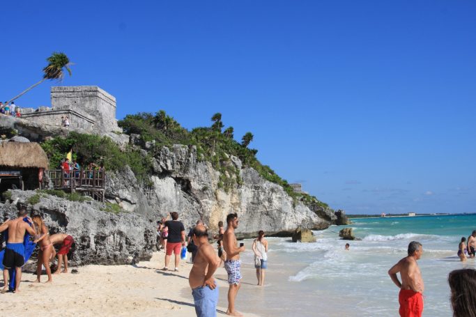 Tulum, strand en ruinestad